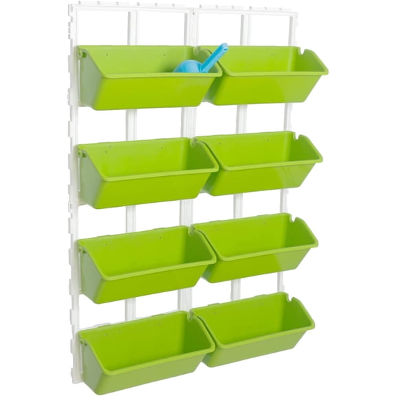 Kaibrite 8 Pockets Vertical Garden Wall Planter Raised Beds Hanging Planter Wall Mounted Flower Beds for Flowers Vegetables Herb