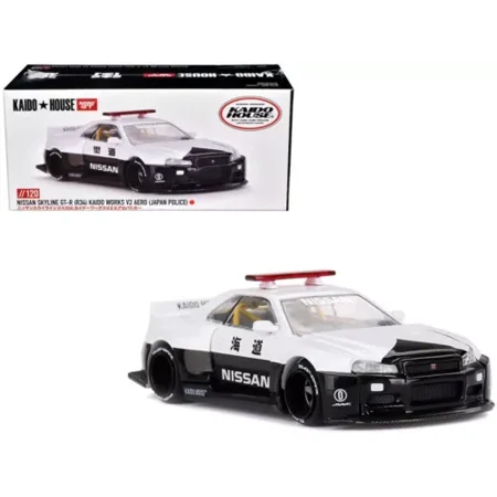 Dronehint.com Kaido House x MINI GT 1:64 Skyline GT-R R34 (V2 Aero) Model Car Brand New Sealed