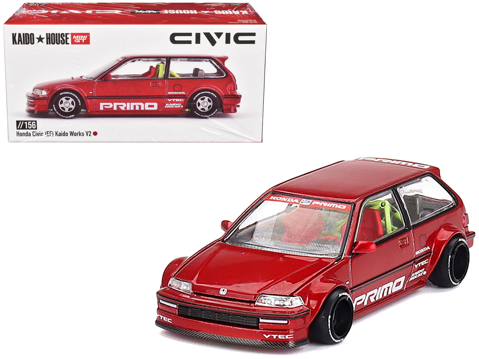 ミニカー KAIDO HOUSE LTDEDN HONDA CIVIC EF KANJO Kaido GT Honda Civic (EF) Kaido Works™ V1 – KAIDO HOUSE LLC