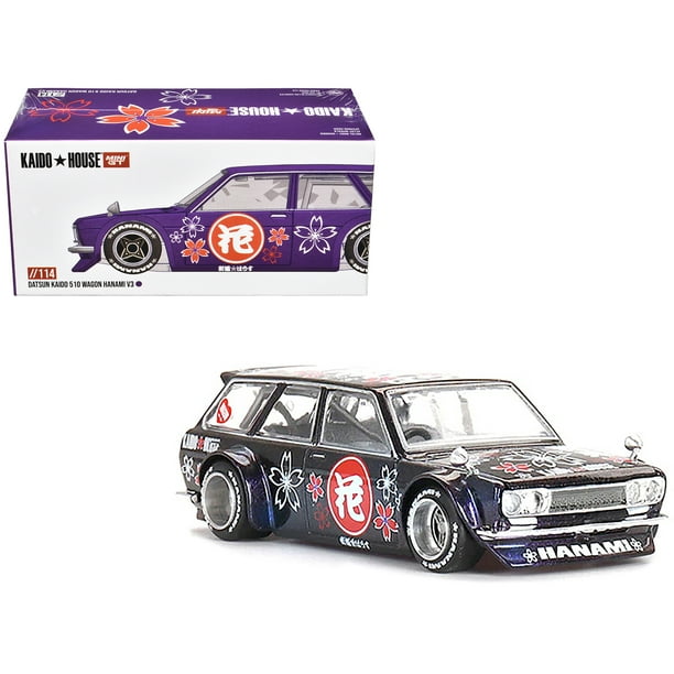 Kaido House x Mini GT Datsun 510 Wagon Hanami V3 - Purple