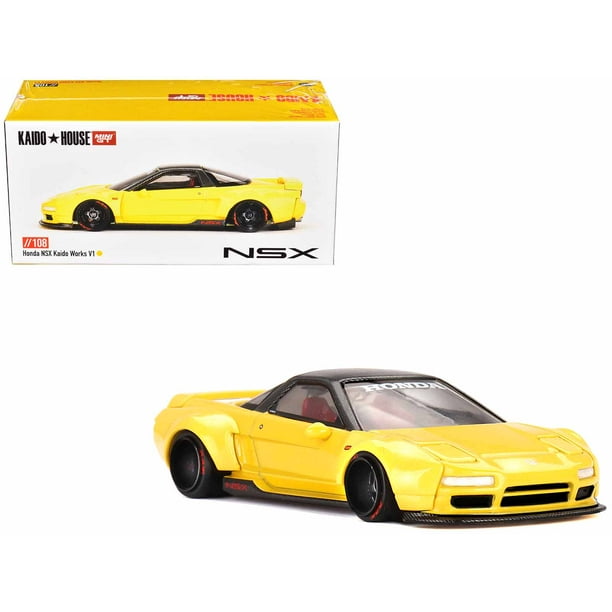 Kaido House x Mini GT Honda NSX Kaido Works V1 - Yellow Toy