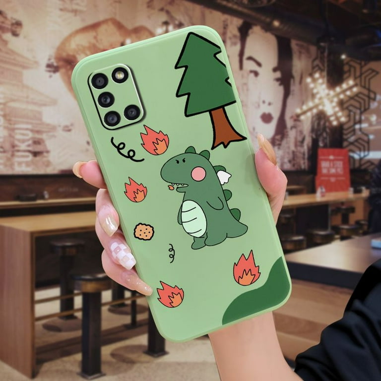 Kaierteren Phone Case For Samsung Galaxy A31 SM A315 cell phone sleeve Waterproof mobile phone case Solid color phone pouch phone case TPU Silicone Cartoon cute phone cover Soft Case colorful Walmart....