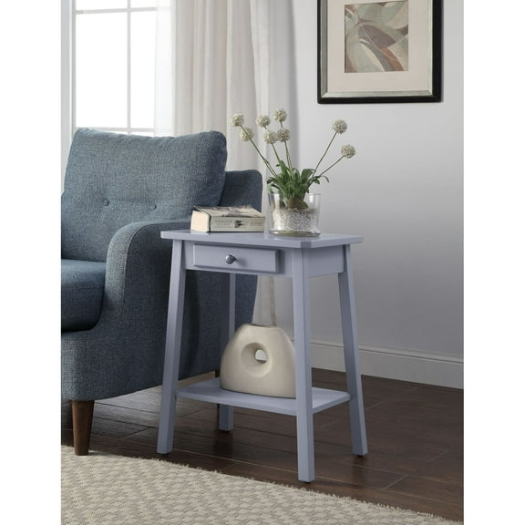 Kaife Gray Accent Table: Versatile Display and Storage for Any Space