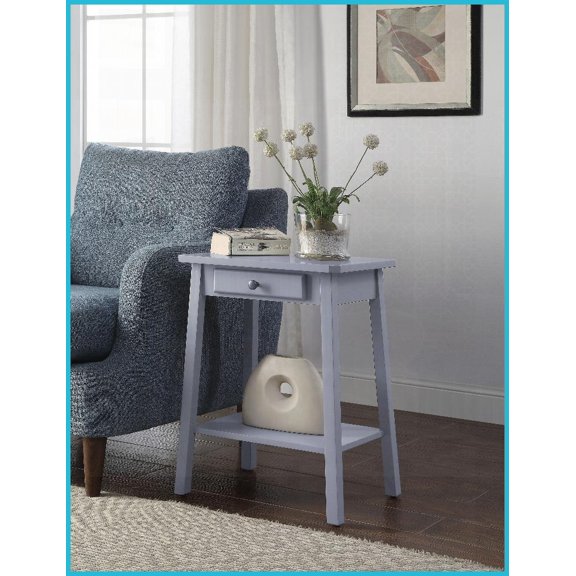 Kaife Gray Rectangular Coffee Table: Display & Storage for Living Room, Sleek Design