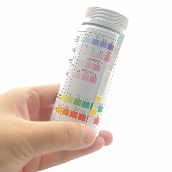 Kaigelin 100pcs Aquarium Test Strips 6 in 1 Fish Tank Test Kit Water Quality Tester for Freshwater Fish Tank Altwater Aquarium Fish Bowl Betta Fish Tank Turtle Tank Pet Supplies popular