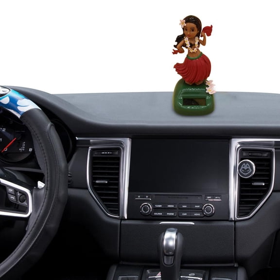 Kaigelin Car Dashboard Decorations Solar Hawaii Girl Miniature Doll Figurines Collectible Figurines Solar Powered Dashboard Ornaments Desk Decor Car Interior Accessories nearby