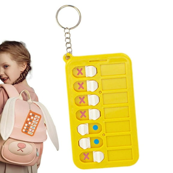 Kaigelin Children's Chore Chart Small Chore Chart Routine Schedule with Keychain Children Pocket Chart in Random Style for Backpacks & School Bags well made