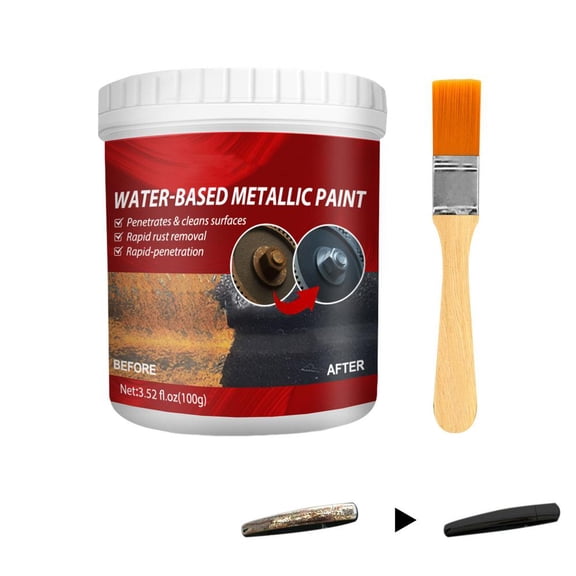 Kaigelin Rust Remover Primer Car Rust Converter Primer Rust Reformer Metal Cleaner for Car Wheels Chains Garage Doors Faucets
