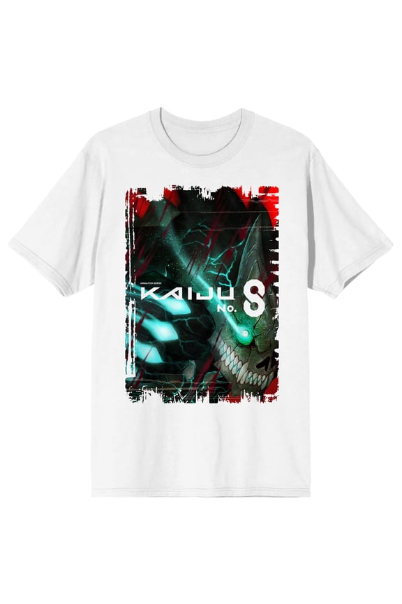 Kaiju No. 8 Kafka Hibino Kaiju Form Poster Art Crew Neck Short Sleeve Men's White T-shirt-Medium