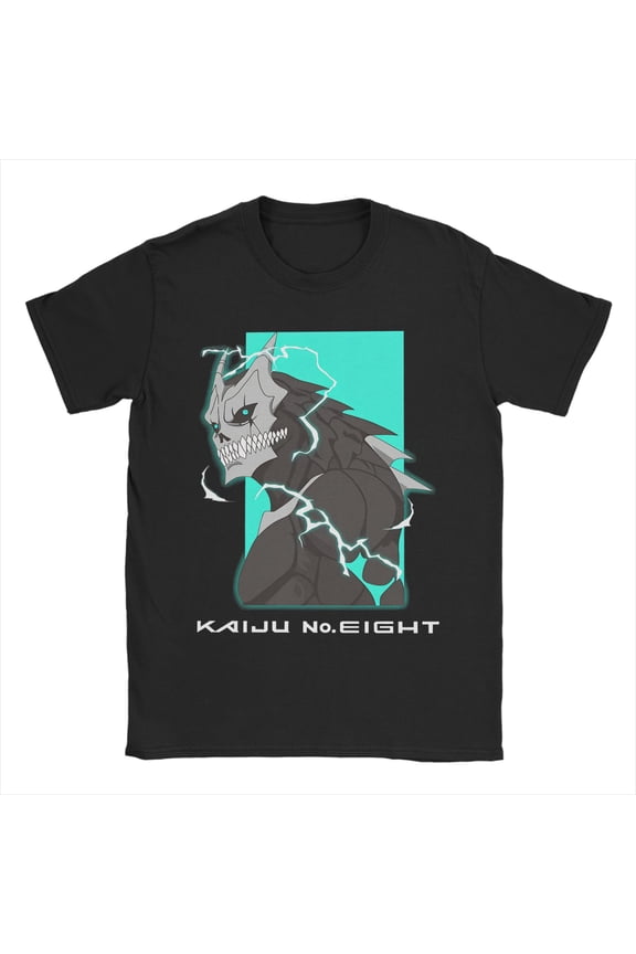 Kaiju No. 8 Monster T Shirts Men Pure Cotton Vintage T-Shirt Round Collar Kafka Hibino Anime Tees Short Sleeve Clothing Original