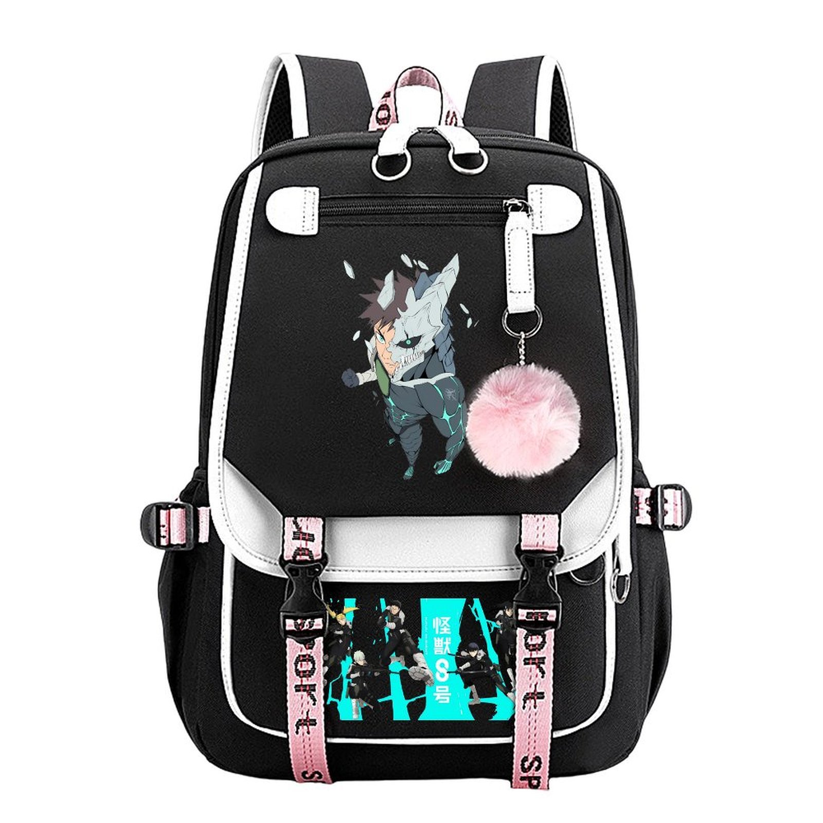 HUGS IDEA Cat Print Backpack Set For Kids – Lightweight School Bag With Adjustable Lunch Bag, Cute 3D Design