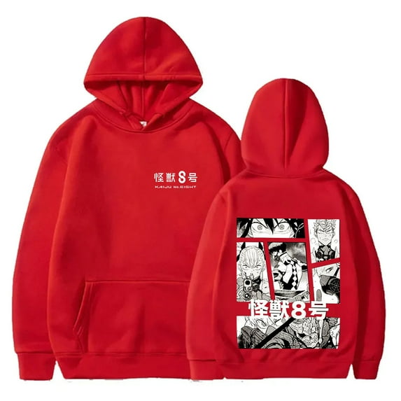 Kaiju No.8 Vintage Hoodies New Logo Merch Pullovers Winter Women Men Fashion Casual Streetwear Sweatshirts