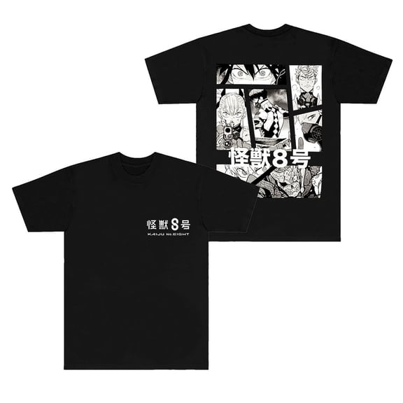 Kaiju No.8 Vintage T-shirts New Logo Merch Tee Summer Women Men Fashion Casual Streetwear Short Sleeve