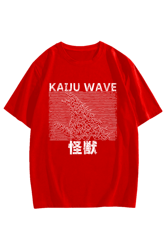 Kaiju Wave Cotton casual T-shirt