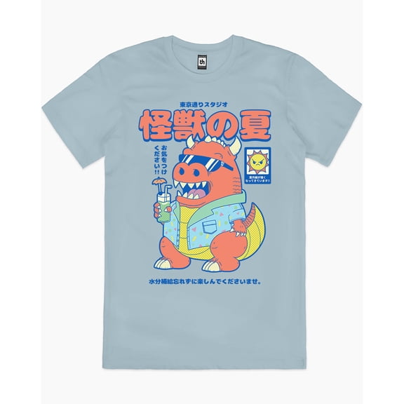 Kaijus Summer T-Shirt Australia Online colour_pale blue
