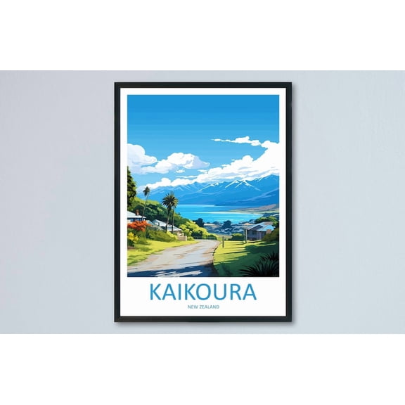 Kaikoura Travel Print Wall Art Kaikoura Wall Hanging Home Décor Kaikoura Gift Art Lovers New Zealand Art Lover Gift Kaikoura NZ Art, Poster Only