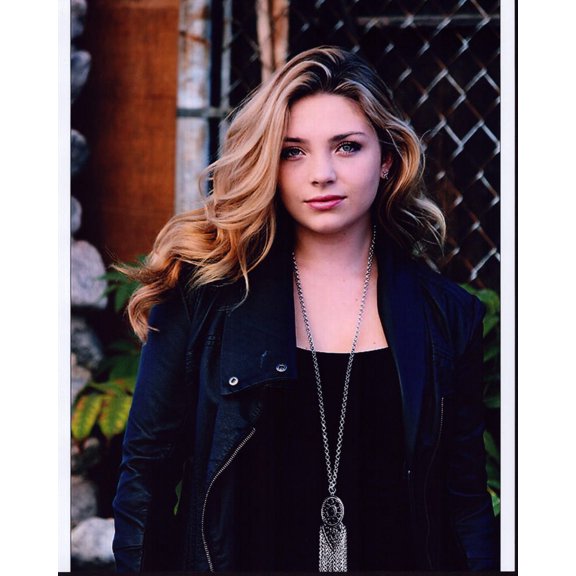 Kailey Swanson In Leather Jacket And Long Silver Necklace Photo Print (8 x 10) - Item # MVM56831