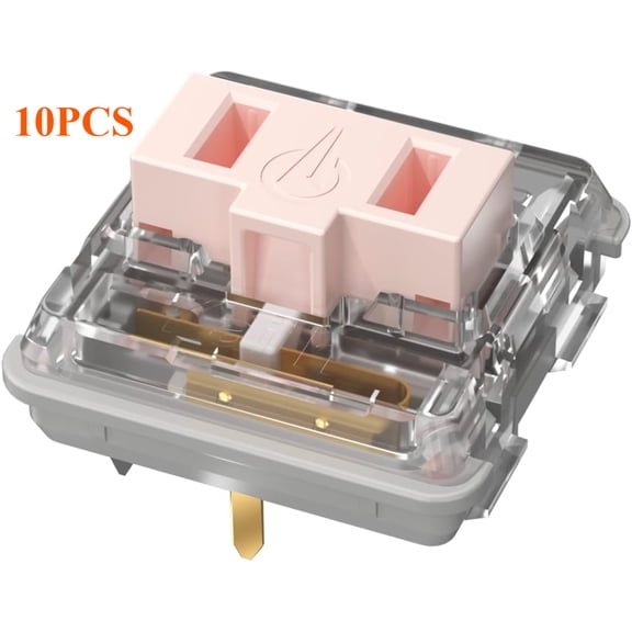 Kailh Low-Profile Pink Switch 5 Pin Thiner Key Switches DIY Replaceable Switches for Mechanical Gaming Keyboard (110pcs)