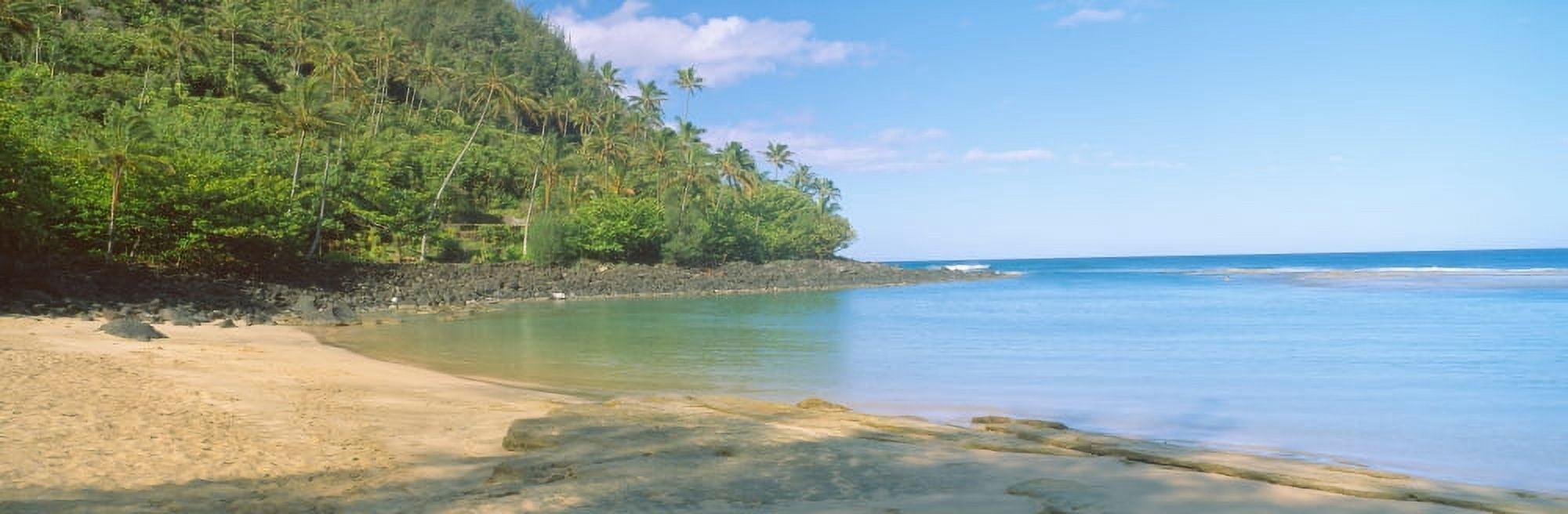 Kailio Beach in Haena State Park Na Pali Coast Kauai Hawaii Canvas Art - Panoramic Images (27 x 9)