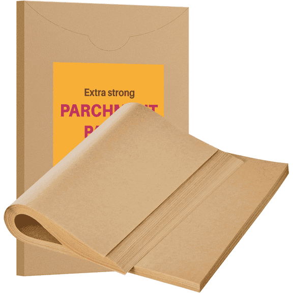 KOYMISKU 200 Pcs Parchment Paper Baking Sheets,12x16 in Unbleached Non-Stick Precut Parchment Paper,Heavy Duty Flat Baking Paper for Baking Cookies,Cooking,Air Fryer,Oven