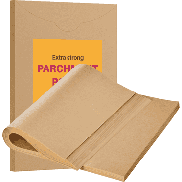 KOYMISKU 200 Pcs Parchment Paper Baking Sheets,12x16 In Unbleached Non-Stick Precut Parchment Paper,Heavy Duty Flat Baking Paper for Baking Cookies,Cooking,Air Fryer,Oven
