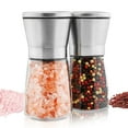 thumbnail image 1 of Kailwokk Salt and Pepper Grinder Set,Refillable Pepper Mill Set Short Glass Shakers with Adjustable Coarseness for Peppercorn, Salt or Spice Mills, 1 of 7