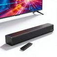 thumbnail image 1 of Sound Bar for Smart TV: ETEPEHI Bluetooth TV Sound Bar,16 Inches Bluetooth 5.3 Soundbar Speakers with Optical/AUX/USB Connection,Home Audio Surround Sound System, 1 of 11