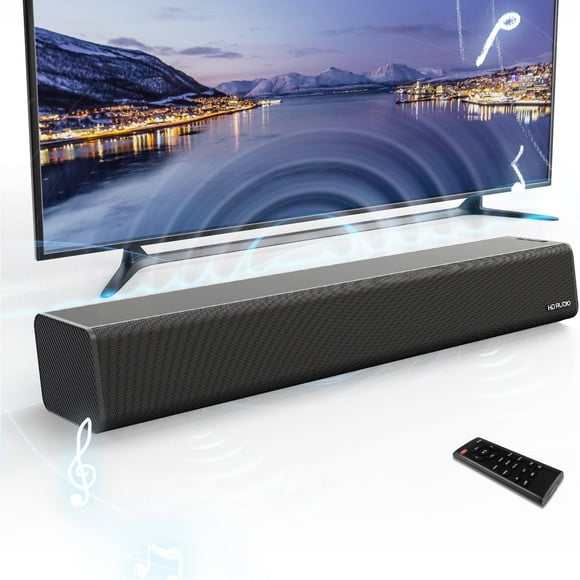 ETEPEHI Sound Bar for TV - 5.3 Bluetooth Soundbar Speaker with Bluetooth/Optical/AUX Connection for PC/Gaming/ /Projectors, 16"
