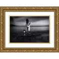 thumbnail image 1 of Kaimaki, Maria 14x11 Gold Ornate Wood Framed with Double Matting Museum Art Print Titled - When Daylight Dies, 1 of 4