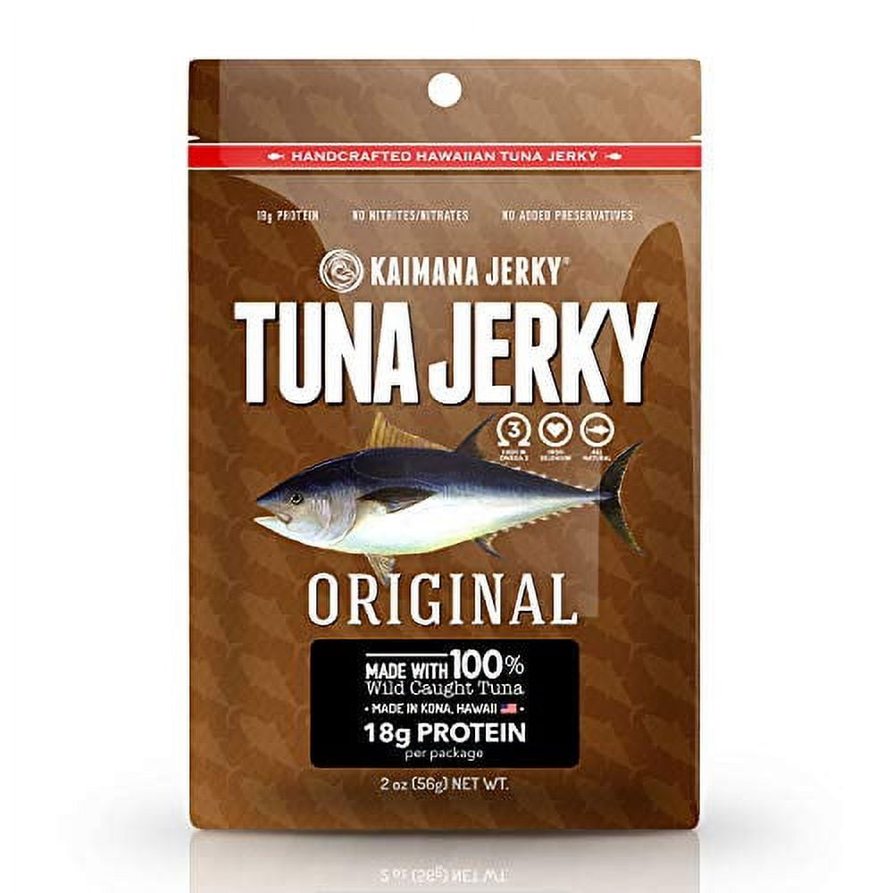 Kaimana WildCaught Ahi Tuna Jerky Original Rich in Omega3s & High