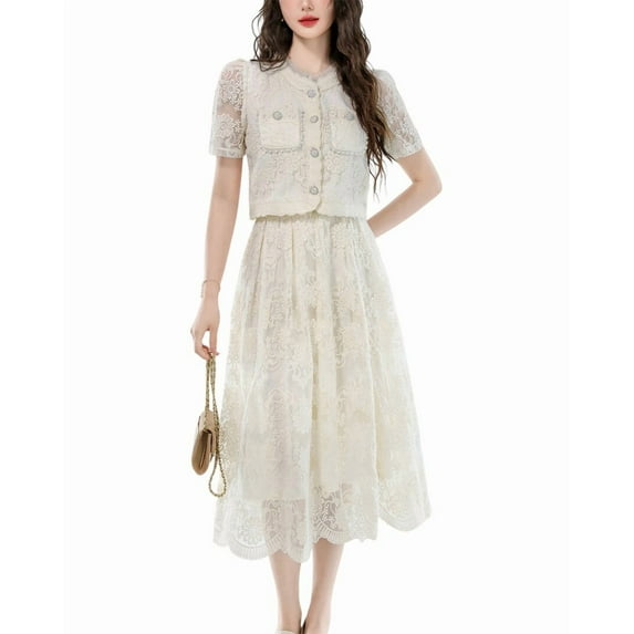 Kaimilan womens 2pc Blouse & Skirt Set, 10
