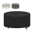 Kaimingweb Round Garden Furniture Cover, 43" H*73" D Outdoor Patio Furniture Cover Waterproof
