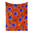 thumbnail image 1 of Kainsy Basketball Blanket Basketball Gift for Boys Girls, Flannel Soft Warm Plush Sport Lakers Throw Blanket for Kids Teen Basketball Lovers All Season Couch Sofa Bed Living Room Home Decor(40"x50"), 1 of 7