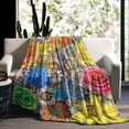 thumbnail image 1 of Kainsy Boho Floral Blanket, Vintage Floral Boho Throw Blanket Super Soft Cozy Lightweight Boheiman Throws for Couch Sofa, Bohemian Decor Comfy Flannel Fleece Throw Blanket for All Seasons -(50"x60"), 1 of 7