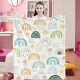 thumbnail image 1 of Kainsy Boho Rainbow Throw Blanket for Girls, Cozy Bohemian Rainbow Blanket, Soft Flannel Rainbow Blanket Kids, Fluffy Fleece Rainbow Blankets for Toddler Childs Daughter Gifts Sofa Couch Bed,(40"x50"), 1 of 10
