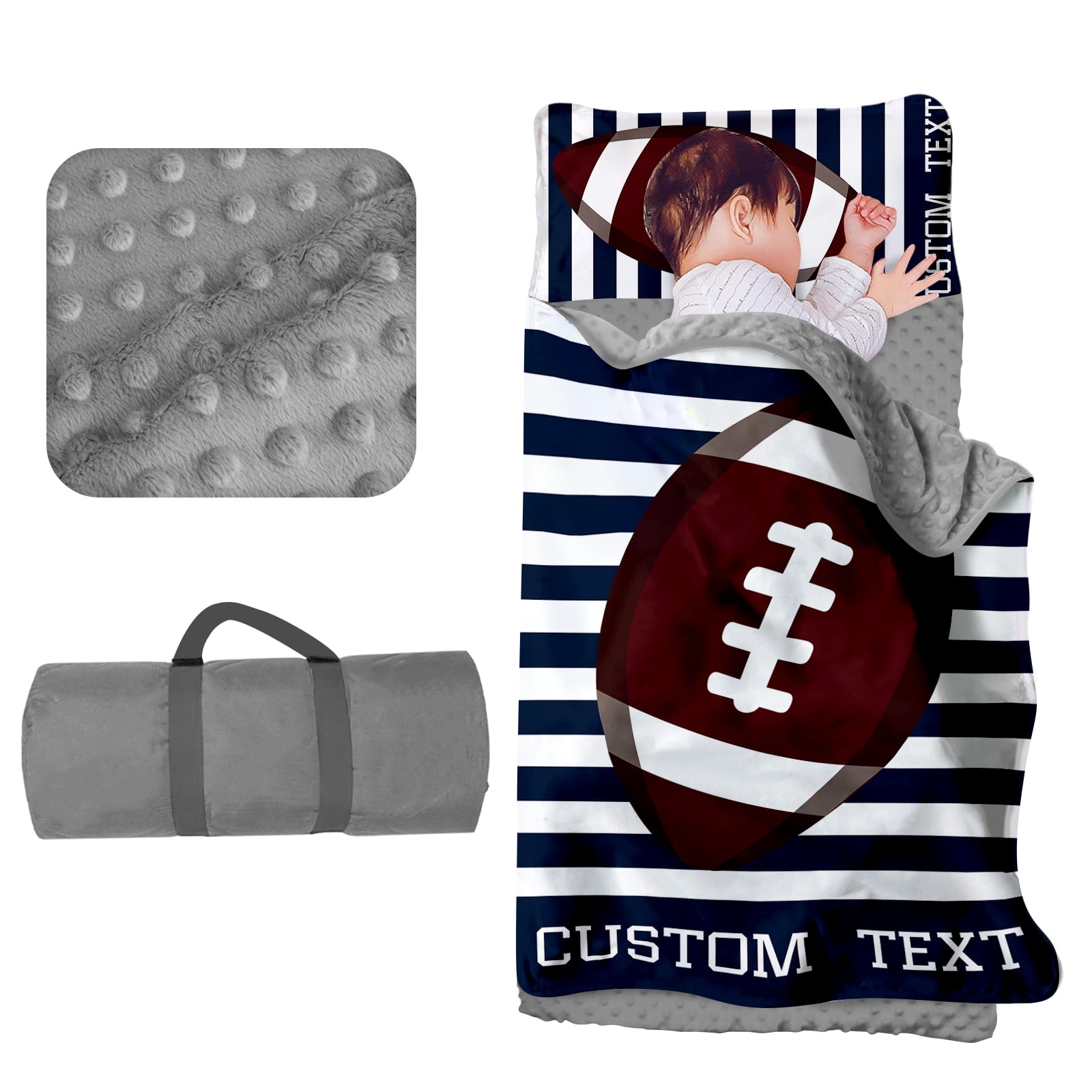 Kainsy Custom Toddler Nap Mat for Daycare Sleeping Bag for Boys, Kids