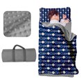 thumbnail image 1 of Kainsy Custom Toddler Nap Mat for Daycare Sleeping Bag for Boys, Kids Nap Mats with Pillow Blanket for Preschool Kindergarten, Personalized Name Easy Carry Nap Sack Baseballs, 1 of 9