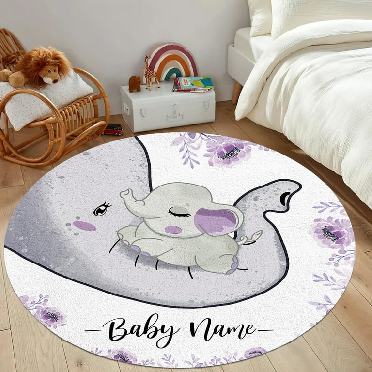 Kainsy Customized Floral Baby Mat for Floor Baby Tummy Time