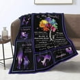 thumbnail image 1 of Kainsy to My Daughter Blankets from Mom Throw Blanket Gifts for Daughter Letter Printed Flannel Fleece Blankets Daughter Gifts Birthday Thanksgiving Christmas(40"x50"), 1 of 8