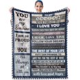 thumbnail image 1 of Kainsy Godson Gifts from Godmother Godfather, Godson Gifts Blanket, Baptism Gifts for Boys Men, Birthday Christmas Gifts Ideas for Godson, to My Godson Gifts from Godparents Throw Blanket(60"x80"), 1 of 8
