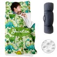 thumbnail image 1 of Kainsy Personalized Toddler Nap Mat for Boys & Girls, Kids Sleeping Bag for Preschool & Daycare, Dinosaur Design, Minky Dot Blanket Soft & Comfortable, Ideal for Camping Travel Kindergarten, 1 of 9