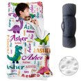 thumbnail image 1 of Kainsy Personalized Toddler Nap Mat with Removable Pillow & Blanket - Roll Up Nap Mat for Preschool- Soft Kids Dinosaur Sleeping Mat with Custom Name - for Boys Girls Kindergarten Daycare, 1 of 9