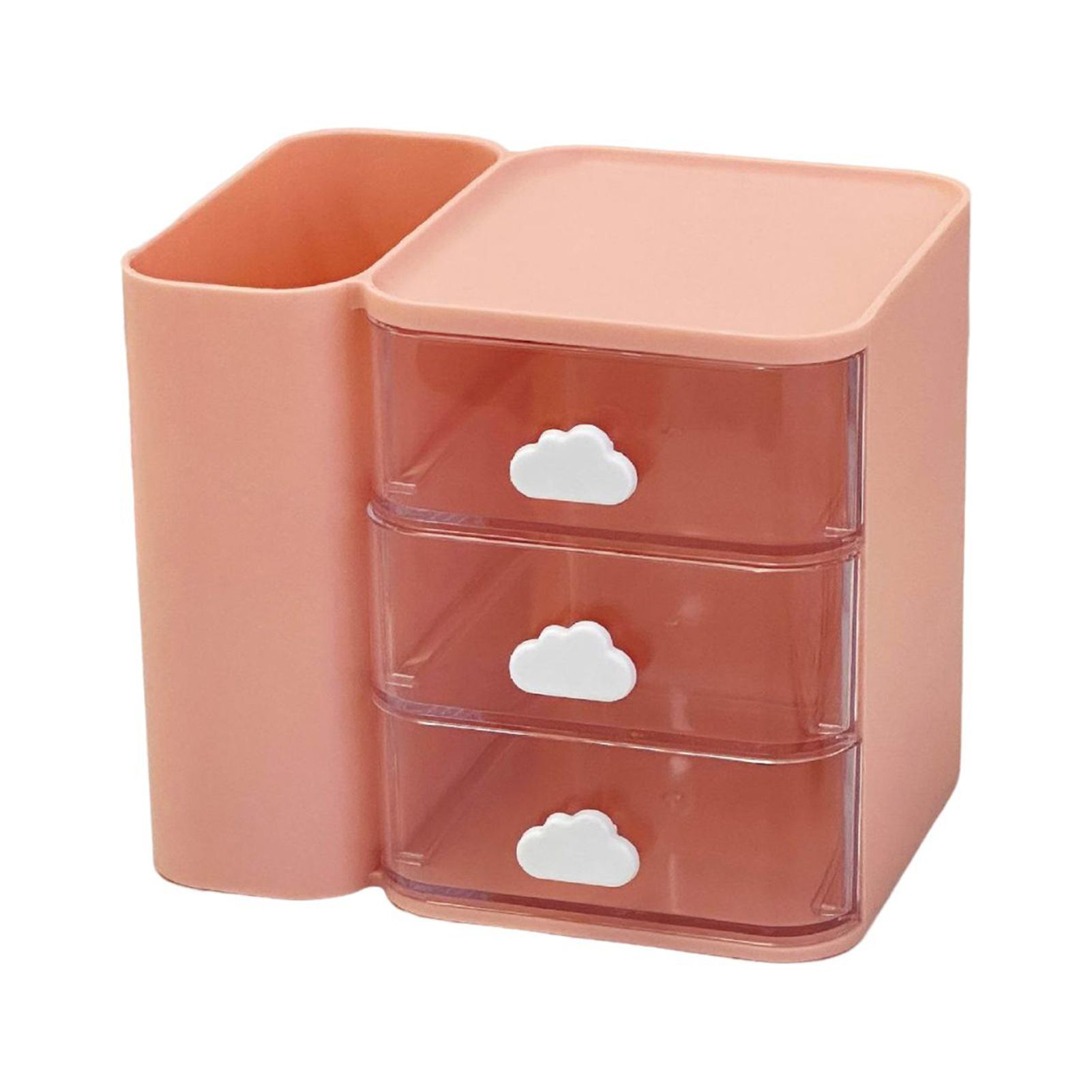 Kainuan Desk Storage Box Desktop Storage Box with 3 Drawers Multifunctional Desk Storage Box