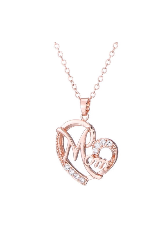 Mothers Day Gift Necklace Heart Pendant for Mom Women Birthday Thanksgiving Christmas Gifts From Daughter