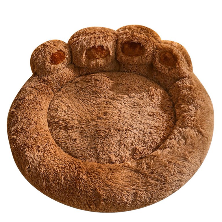 Kainuan Paw Shaped Pet Bed Pet Nest Plush Bed Pet Nest Paw shaped