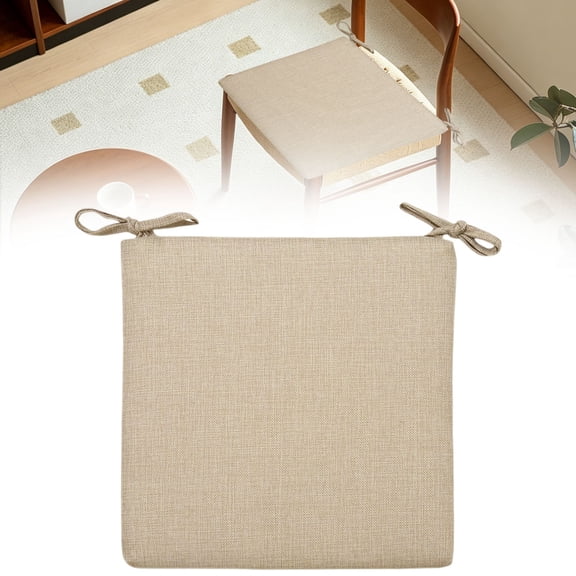 Kaireo 15x15 Inch Outdoor Patio Chair Cushions with Ties, Thick Padding Non Slip Seat Pads for Garden Dining - Shop Now