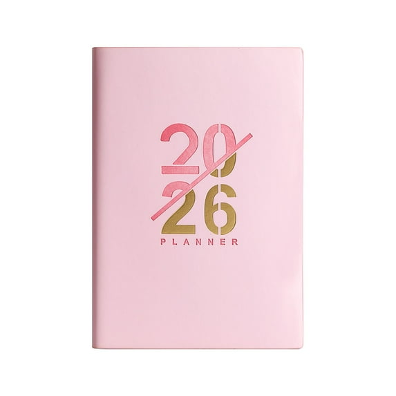 Kaireo 2026-2027 Weekly Planner,English Missing Edge Design With 2-Column Layout,5.8" X 8.5" Academic Calendar Covering 18 Months,July2025-December2026,Pu Leather Hardcover For Life Work Organization