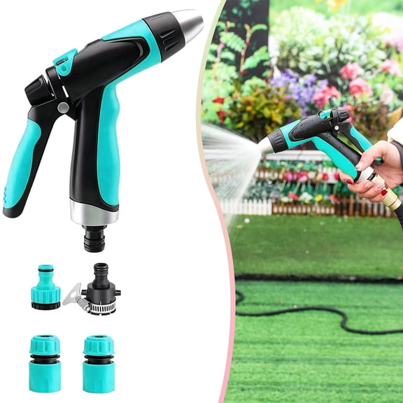Kaireo 2026 Upgrade Multi‑Purpose High Pressure Washer Nozzle, Convert Ordinary Hose to Power Sprayer for Garden Yard Car Use