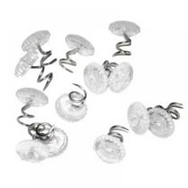 Kaireo 50 Pieces of Fixed Button Nails Twist Nails Sofa Cover Armrest Cover Fixer Pins,Oimcto 50 Pcs Upholstery Headliner Pins Clear Heads Pins for Slipcovers and Bedskirts 0.5 Inches Bed Skirt Pins