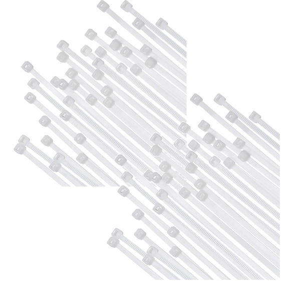 Kaireo 500-Pack 12" Zip Ties, Heavy Duty Nylon for Wire Management, White